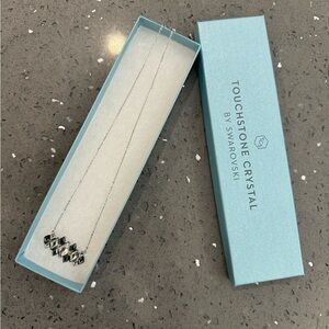Touchstone Crystal by Swarovski  Checked Necklace, New